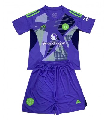 Manchester United Goalkeeper Replica Home Stadium Kit for Kids 2024-25 Short Sleeve (+ pants)